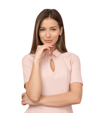 In this example, we select the most beautiful background for a photo portrait. Our priority is to create a natural sky backdrop. That's why we choose the radial gradient mode, placing its center in the top-left corner. We input three sky colors in the options and distribute them across the PNG with a radius of 600 pixels. (Source: Pexels.)